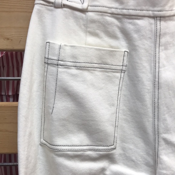 NWT,Derek Lam 10 Crosby Culotte Pant,off white - Picture 7 of 15